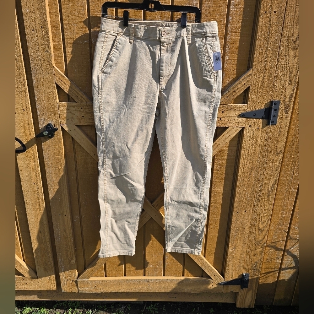 Beige Casual Pants